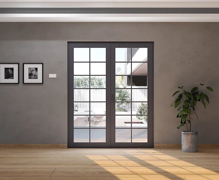 Robus 40 Fold and Slide Doors - Open patio view
